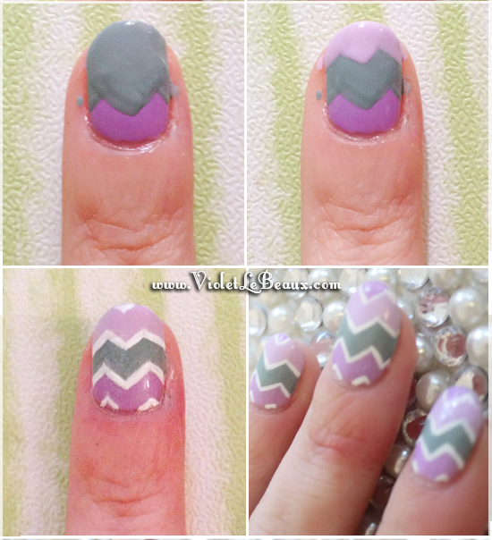 How To Do Cute Chevron Nail Art | Violet LeBeaux - Tales of an Ingenue