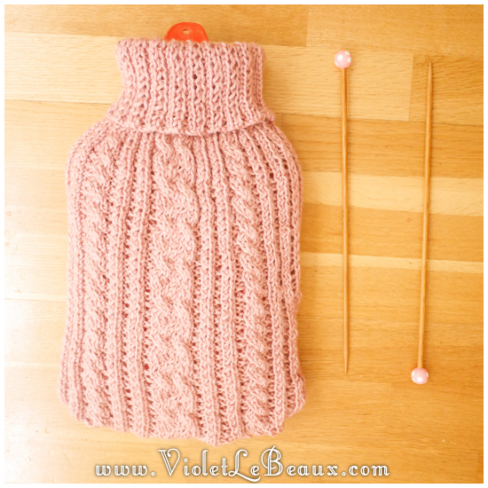 Quick and Easy Crochet Hot Water Bottle Cover Free Pattern