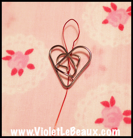 Paperclip and Wire Heart Ornament Quick Craft Tutorial | Violet LeBeaux ...